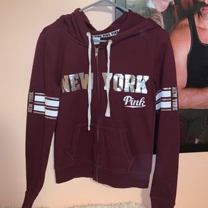 RARE PINK New York City hoodie